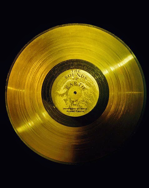 Golden record frontside carried on Voyager 1