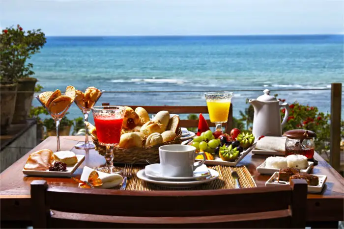breakfast food table