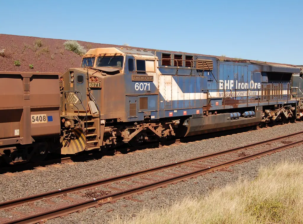 A BHP train similar to the longest train in the world.