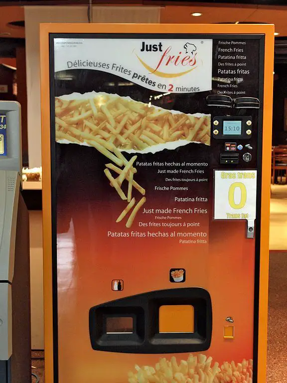 French fry vending machine