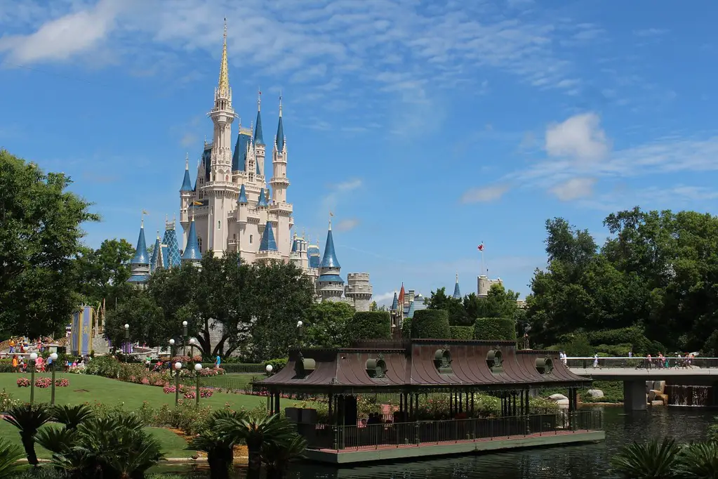 Walt Disney World castle in Florida.