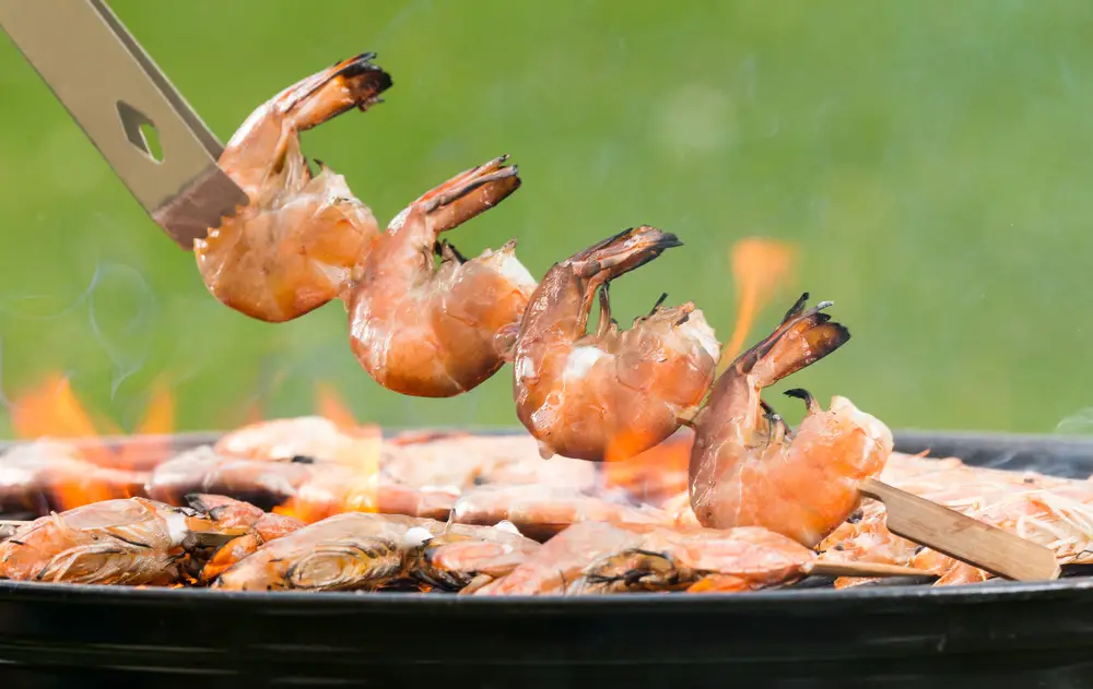 shrimp charcoal grill