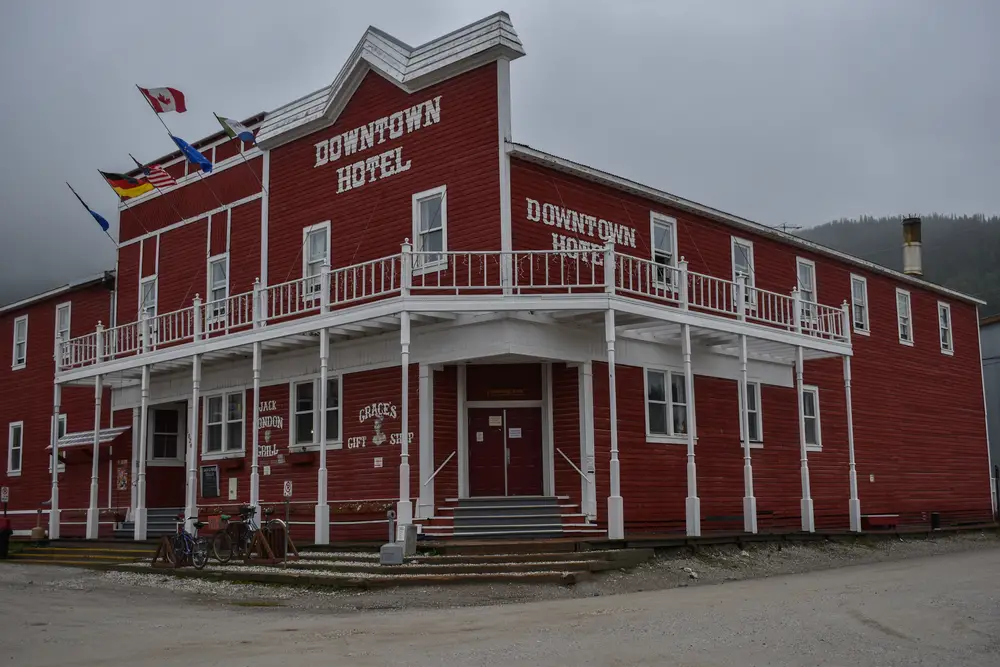 Downtown Hotel in Dawson City home of the Sour Toe Cocktail.