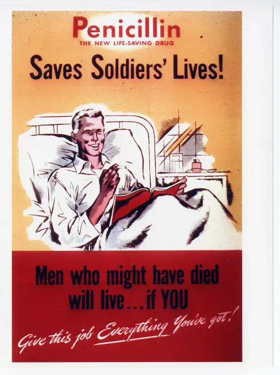 Penicillin poster from World War II