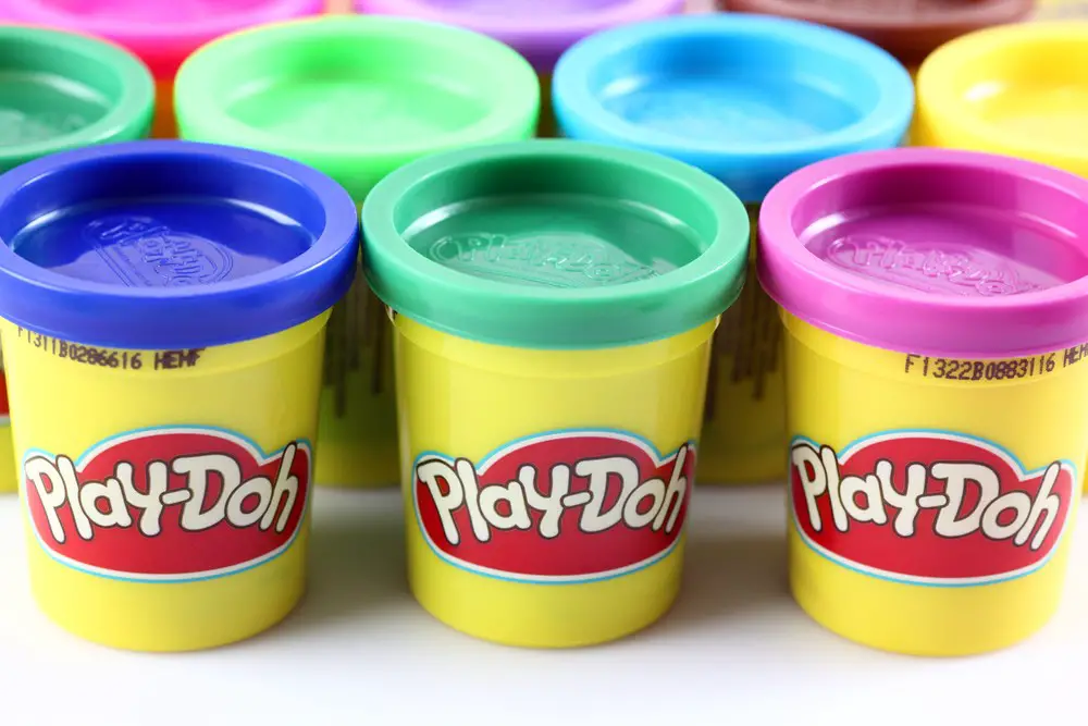 Cans of Play-Doh